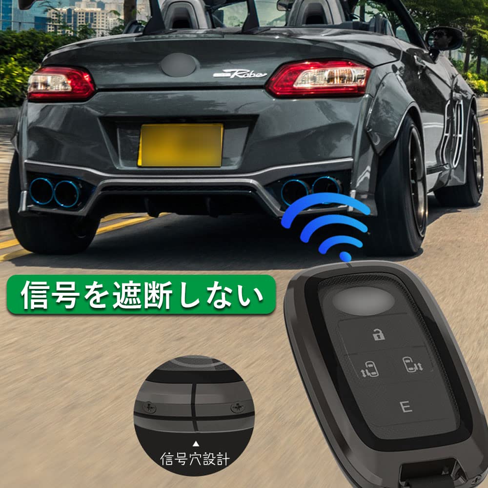 Funda para llave para Toyota, Funda para llave inteligente, Cubierta para llave, Llavero Diseñado para Toyota, Toyota 1/3/4 Botones T34