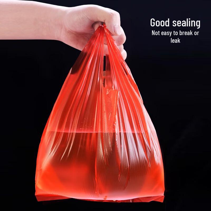 Jiachi Red T-shirt Plastic Shopping Bags