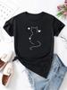 Women's Casual Fashion Print Long Sleeve Lrregular Collar Lapel Comfortable Pullover Top