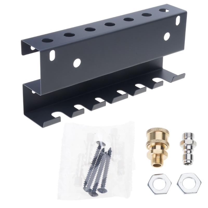 

Stainless Steel Wall Mounted Pressure Washer Guns Rack Storage Organiser for Nozzles Foam Cannons Accessories 1