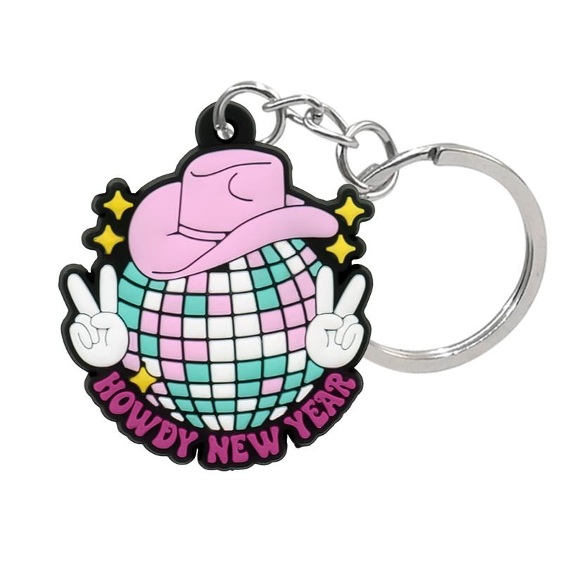 1PCS PVC Cute Keychain New Arrival Cowboy Boots  Custom Key Chain Anime Accessories Handbag Pendant Kids Toys Keyholder