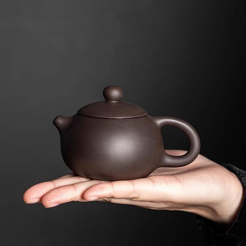 HMLOVE Purple Sand Tea Set Chinese Kung Fu Portable Travel Teaware Ceremony Puer Kettle Clay Pot 4 Cups Tea Can