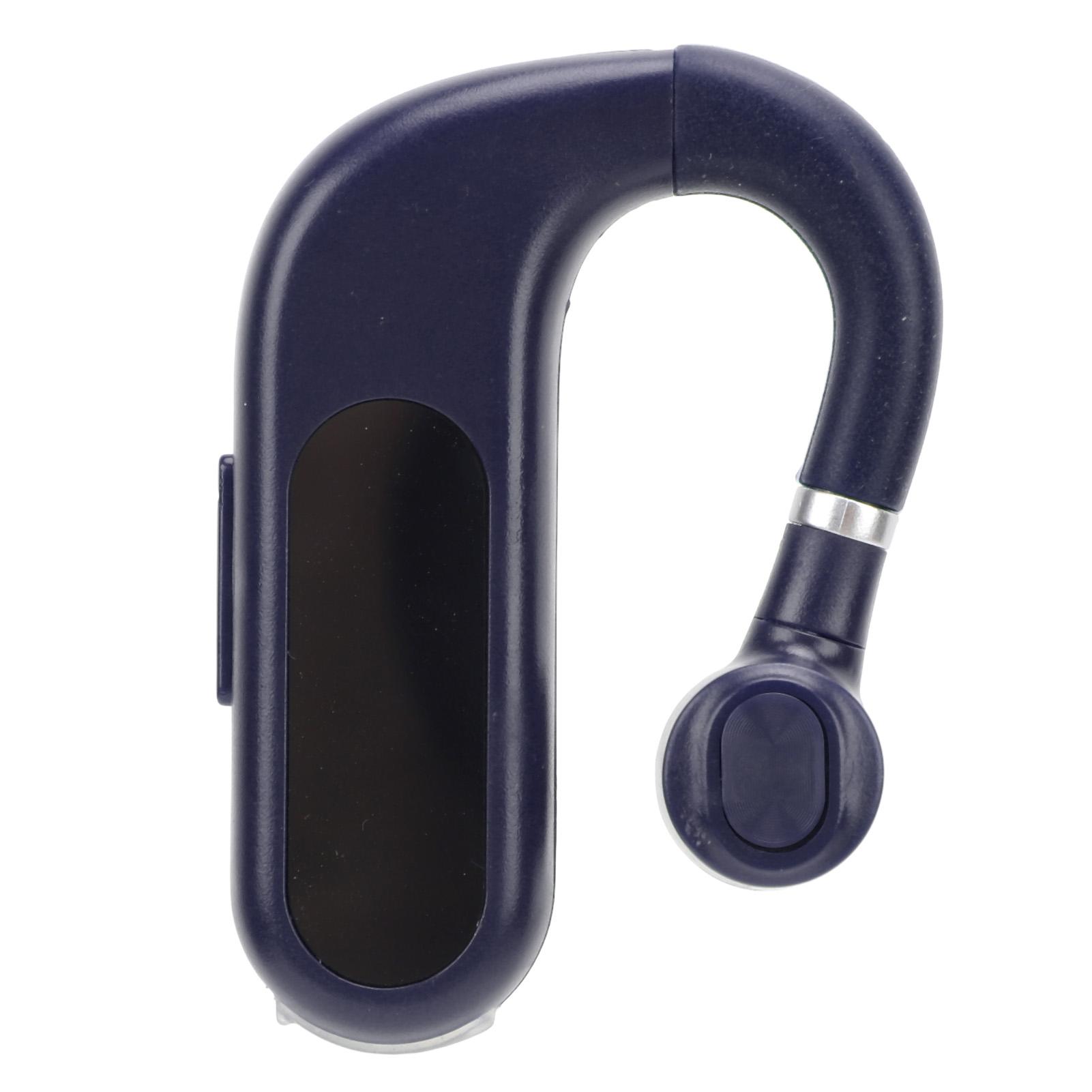 

Single Bluetooth Earbud Comfortable Wear Digital Display Rotatable Clear Sound Single Wireless Bluetooth Earphone for V13 Blue