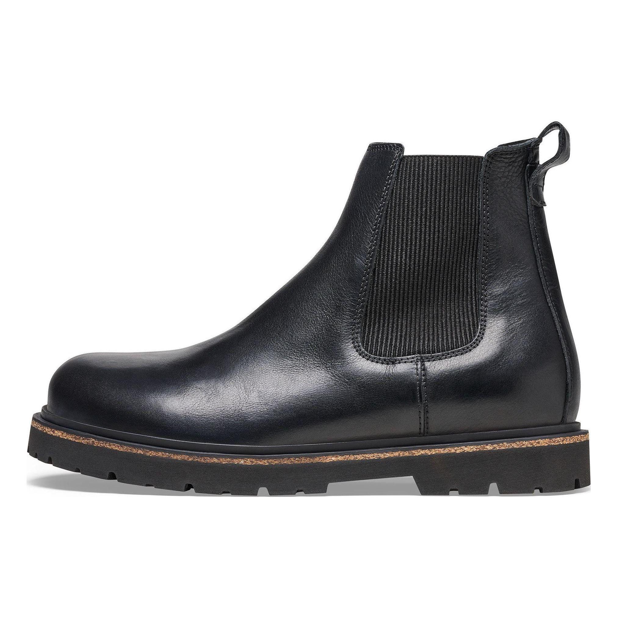 Birkenstock Leather British Style Vintage Versatile Ankle Chelsea Boots Men boots Black 1025764 41
