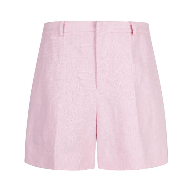JNBY 2024 Spring Linen Straight-Leg Shorts