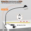 Clamp Lamp, Clip on Lamp, Desk Lamp with Clamp, 10W, 1100 LMS, 3 Color Modes, 10 Brightness Levels, 31 Inches Long Flaxible Gooseneck, Perfect for