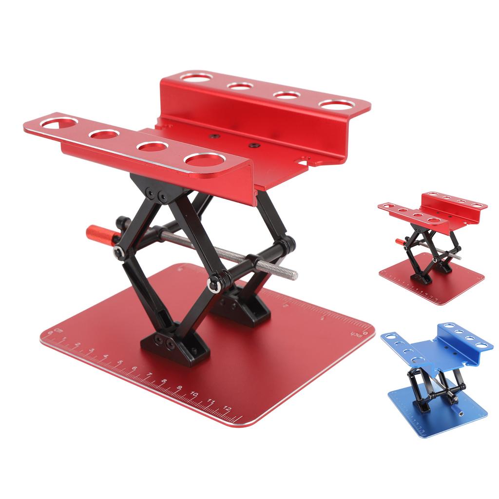 RC Car Work Stand Simulation Metal RC Repair Workstation Support Elevating Platform Rotatable for 1: