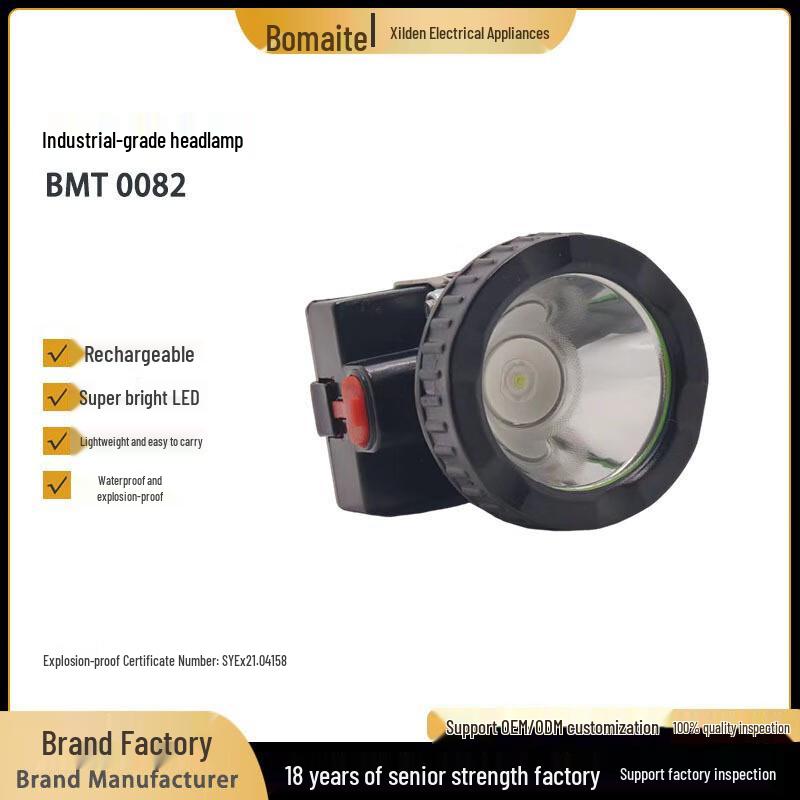 

BOMARTE Rechargeable Mining Headlamp