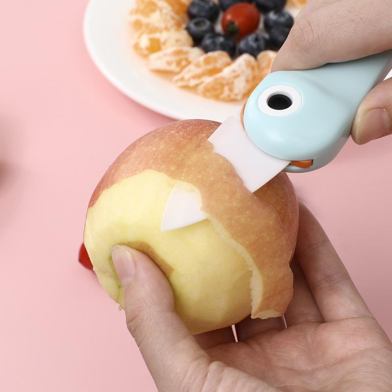 Penguin Creative Cartoon Ceramic Knife Folding Knife Fruit Knife Kitchen Knife Portable  Small Knife Peeling Knife