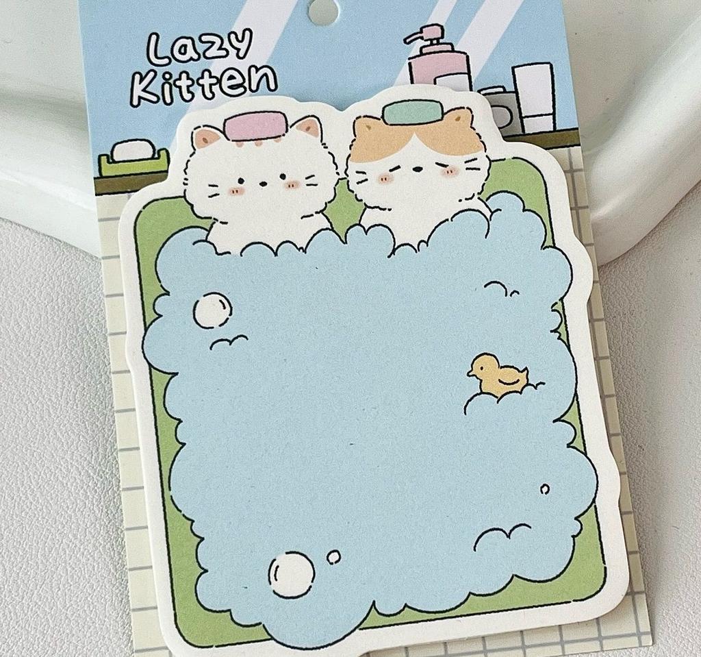 Cute Post It Notes Cloud Diary Cute Cat Illustration Material Shape Multifunctional Sticky Notes Message Memo