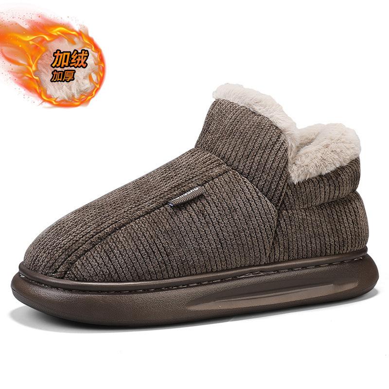 

Зимние мужские высокие водонепроницаемые сноубутсы, утепленные и утолщенные термохлопковые ботинки, мужские уличные полусапоги 44