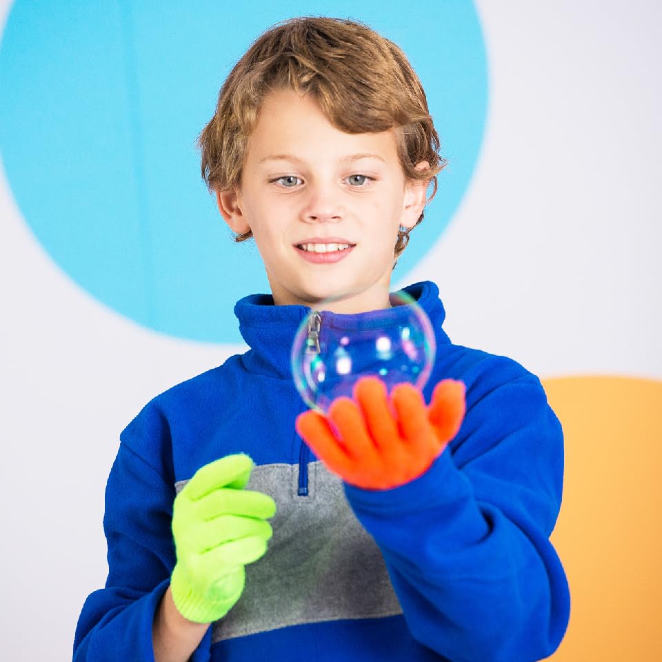 Bubble set [Uncle Bubble Game Bouncing Bubbles & Gloves & Special Bubble Liquid] Camping Outdoor Fun Toys Kids Gifts Children Play Outdoor Play Yard