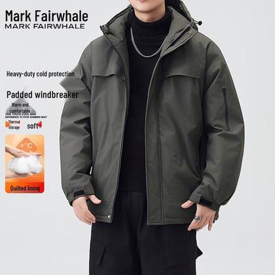 Mark Fairwhale Men's Hooded Workwear Padded Jacket