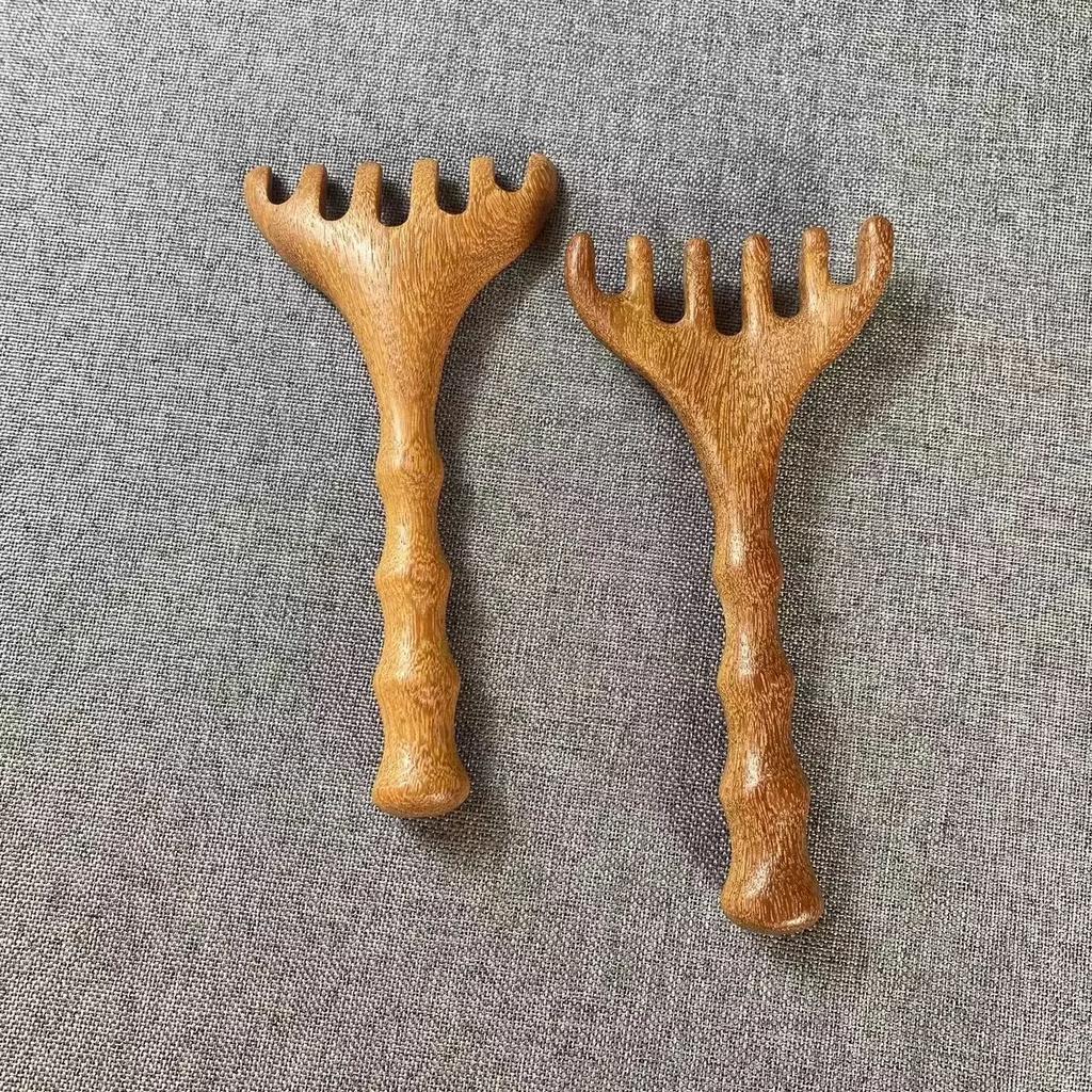 Head Meridian Massage Comb Massage Gua Sha Tools,Professional Lymphatic Drainage Tools,Wood Therapy Massage Tools for Back,Legs