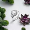 925 Sterling Silver Natural Gemstone Women's Ring, Handmade Pure Silver Ring for Her