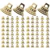 100pcs Ball Ornament Caps Replacement Plastic Xmas Hangers Diy Decorations For Christmas Tree Party Supplies Holiday Decor