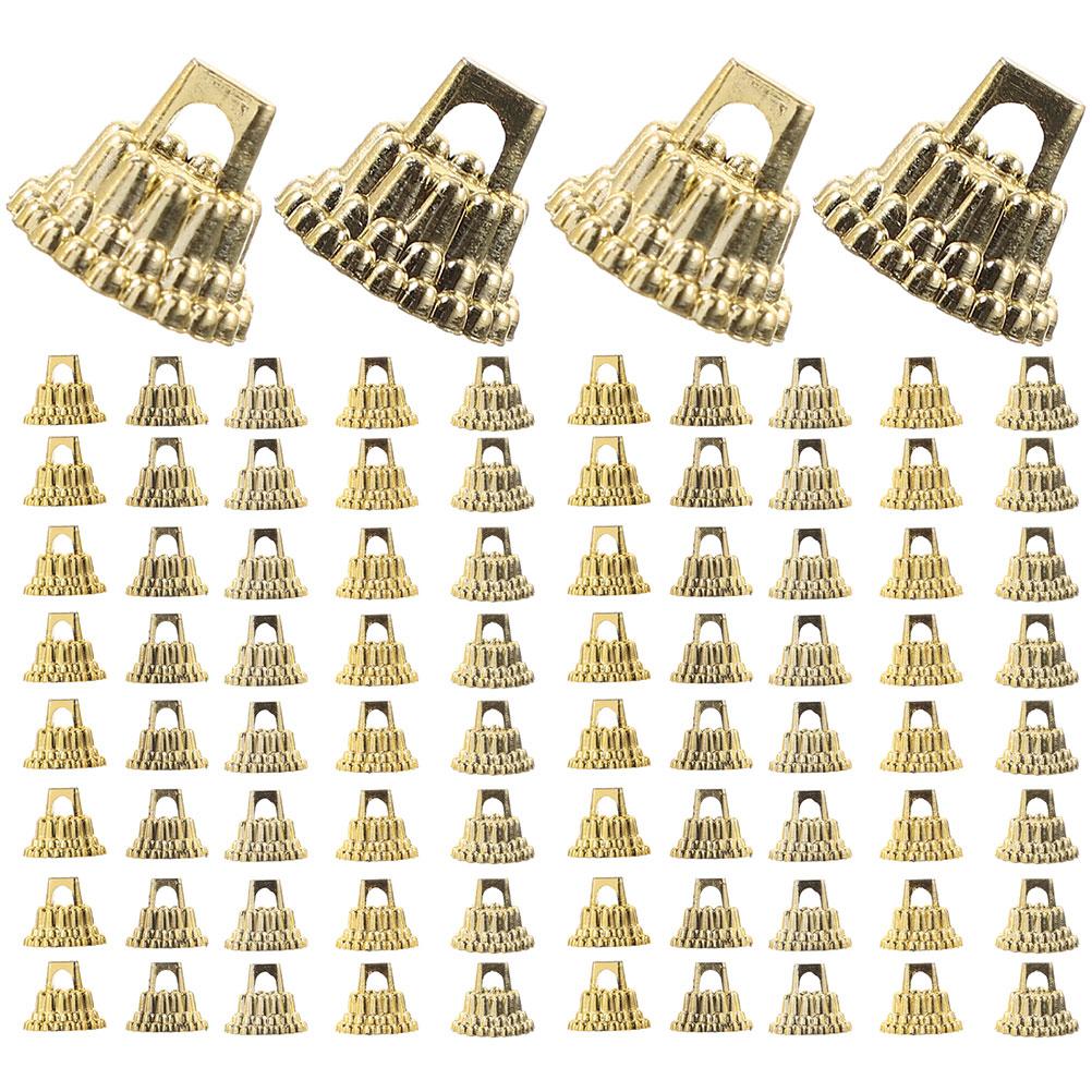 100pcs Ball Ornament Caps Replacement Plastic Xmas Hangers Diy Decorations For Christmas Tree Party Supplies Holiday Decor