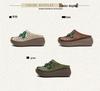 Shanghai Jiezhou 2024 Ethnische Keilabsatz Peep-Toe Atmungsaktive Damen-Slipper