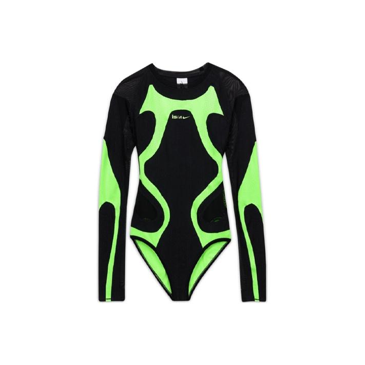 

Женское боди обтекаемой формы с флуоресцентным принтом Nike ISPA, темно-зеленое CK4977-315 S