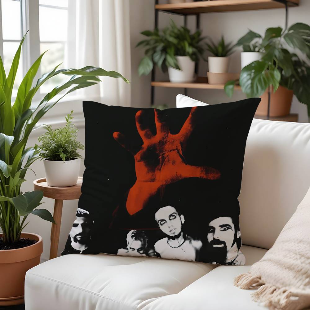 

S-System of a DownS Наволочка для подушки группы Плюшевая ткань Мягкая Наволочка Двусторонняя печать Чехол для подушки Бытовые подарки 12x12Inch