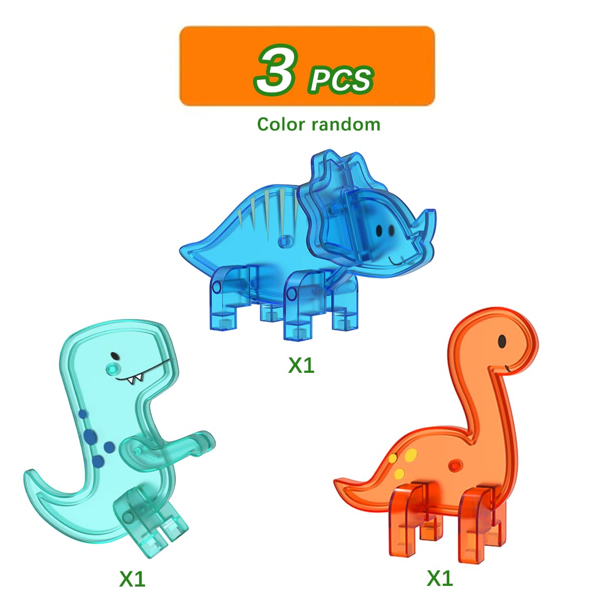 

Magnetic Building Blocks, Magnetic Sheet Toys, Versatile Assembly Construction Toys, with Dinosaur Props, Suitable for Birthdays