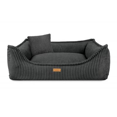 Ortopædisk Hundeseng Denzoo Milano Mørkegrå "L" 90X75 Hundegård Sofa Soveplads