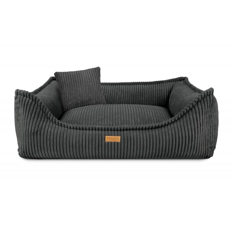 Legowisko Ortopedyczne Denzoo Milano Dark Grey "S" 70X50 Kojec Sofa Posłanie