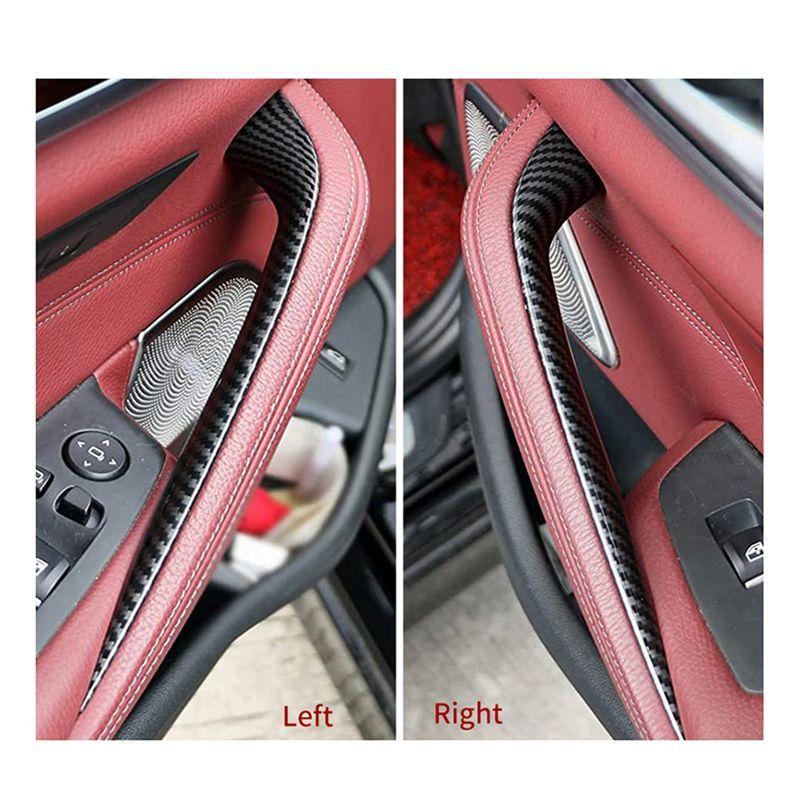 2Pcs Beige Door Pull Handle Door Handle Cover For BMW 5 Series 2018- 525I 528I Driver And Passenger Side