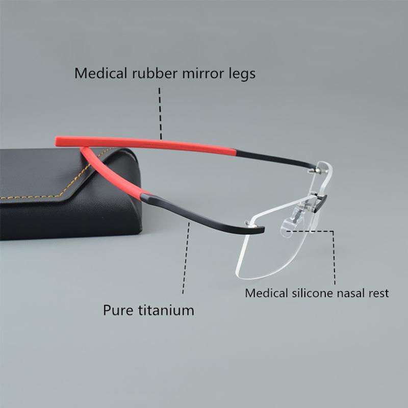 TAG Hezekiah Optical Glasses Frames Men Frameless Eyewear TR90 Eyeglasses Frame 0342 Square Myopia Retro Spectacle Women Reading