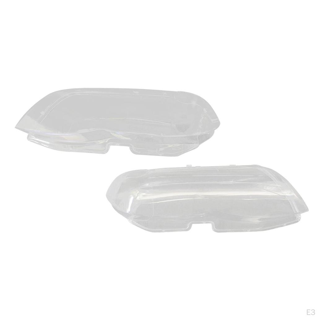 Car Headlight Lens Cover Replacements for X5 E53 3.0 4.6