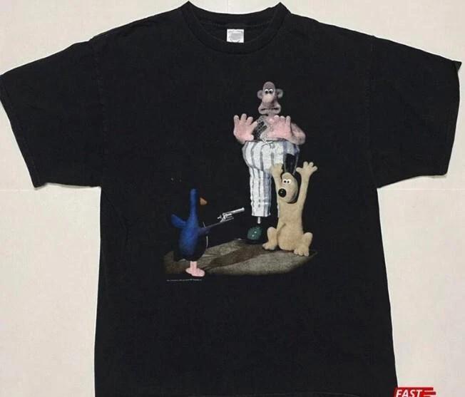 1989 Wallace And Gromit Movie Funny Graphic T-Shirt N Shirt XXXL