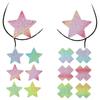 Fluorescence Breast Stickers,Pasties Nipple Stickers Disposable Sticky Breast Petal,Nipple Cover for Women Girls