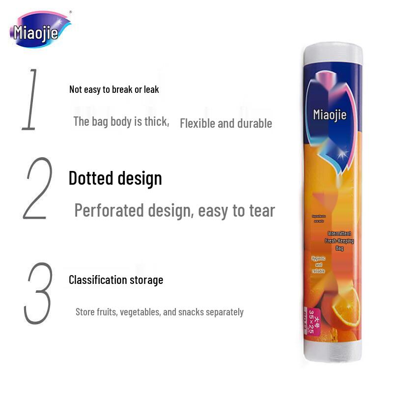 MiaoJie Tear-Off Freshness Bags