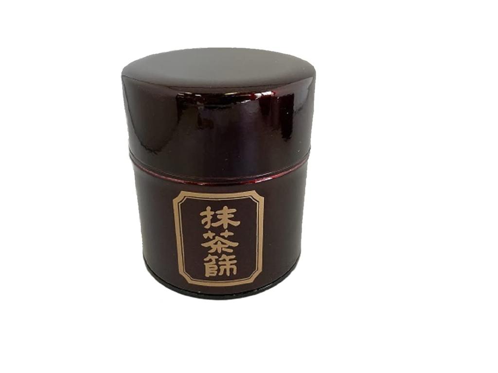 Matcha Tea Ceremony Utensils: Matcha Sifter Tin, Matcha Strainer, Steel Lacquer Tin (Tamago Color)