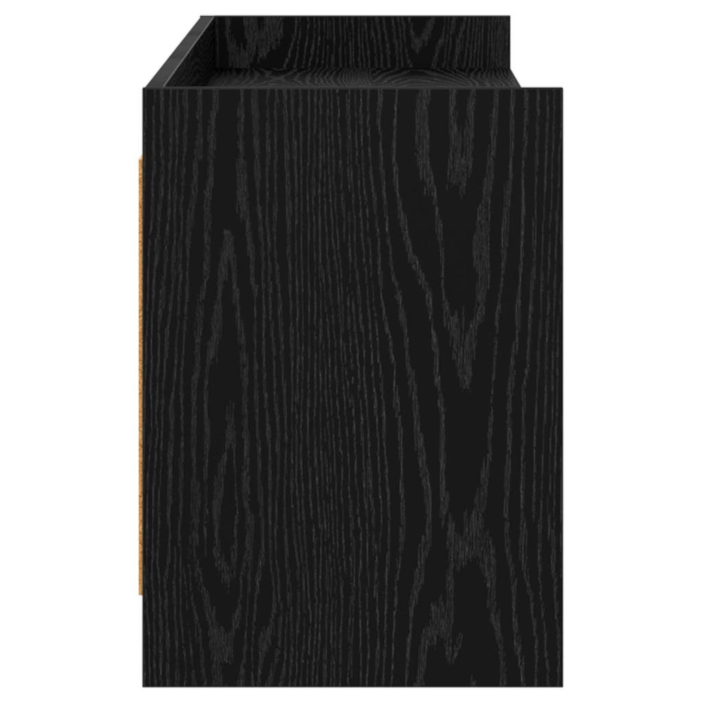 TV Cabinet 168 X 33 X 47 Cm Black Oak Particleboard