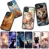 Cover for Apple iPhone 16 15 14 Plus 13 12 Mini 17 Pro Max + ProMax 16E Air 16+ 15+ Coque Phone Case Kitten Cat Meow Wallpaper