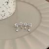 Bow-knot Stud Earrings Female Fashion Chic Earring Sweet Girl Women Jewelry Double Bow Earrings
