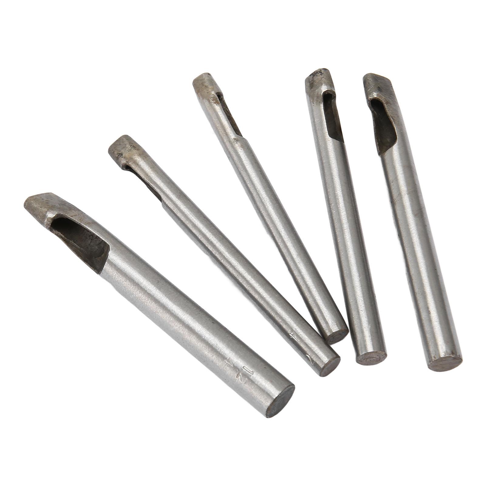 

5 шт. Овальный пробойник для кожи 6x4 мм 7x4 мм 8x4 мм 10x4 мм 12x4 мм Инструмент для пробивания кожи из высокотвердой стали для резины