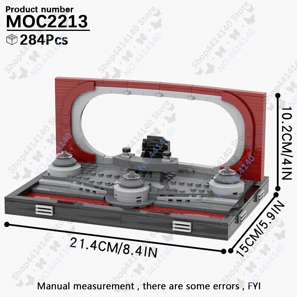 MOOXI Space Wars Movie Throne Military Conference Room Scenario Model Building Block DIY Diorama Bricks For Kids Montessori Toys