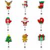 Snowman Elk Christmas Badge Reel Santa Claus ID Card Holder  Doctor Student