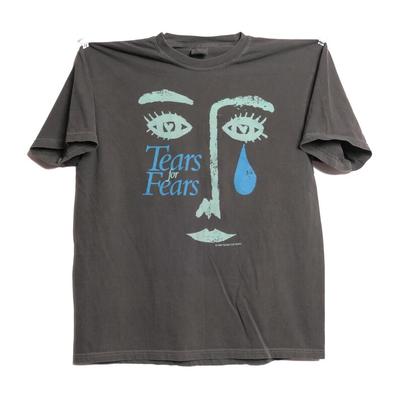 Tears for Fears TShirt  Ultra Verblasst Post Punk New Wave Band Shirt  Songs From The Big Chair Album  Retro Streetwear Unisex