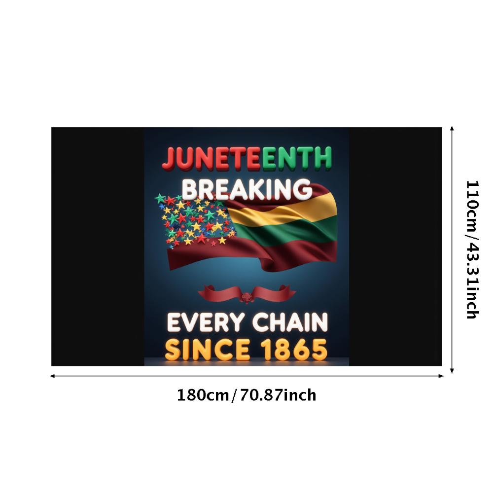 Patriotic Theme Freedom Celebration Banner Juneteenth Banner Commemorative Banner for Holiday Celebration Commemorative Event