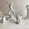 Little Angel Figurine, Resin Cherub Angle Sculpture, Remembrance Healing Sympathy Gift for Bedroom, Shelf, Office Desk Decor