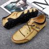 Men's Octopus Low-Top Leather Loafers: Korean Style Breathable Slip-On Driving Shoes