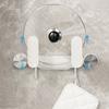 Plastic Suction Cup Pot Lid Holder Wall Mounted Cutting Board Holder Pot Cover Rack  for Home