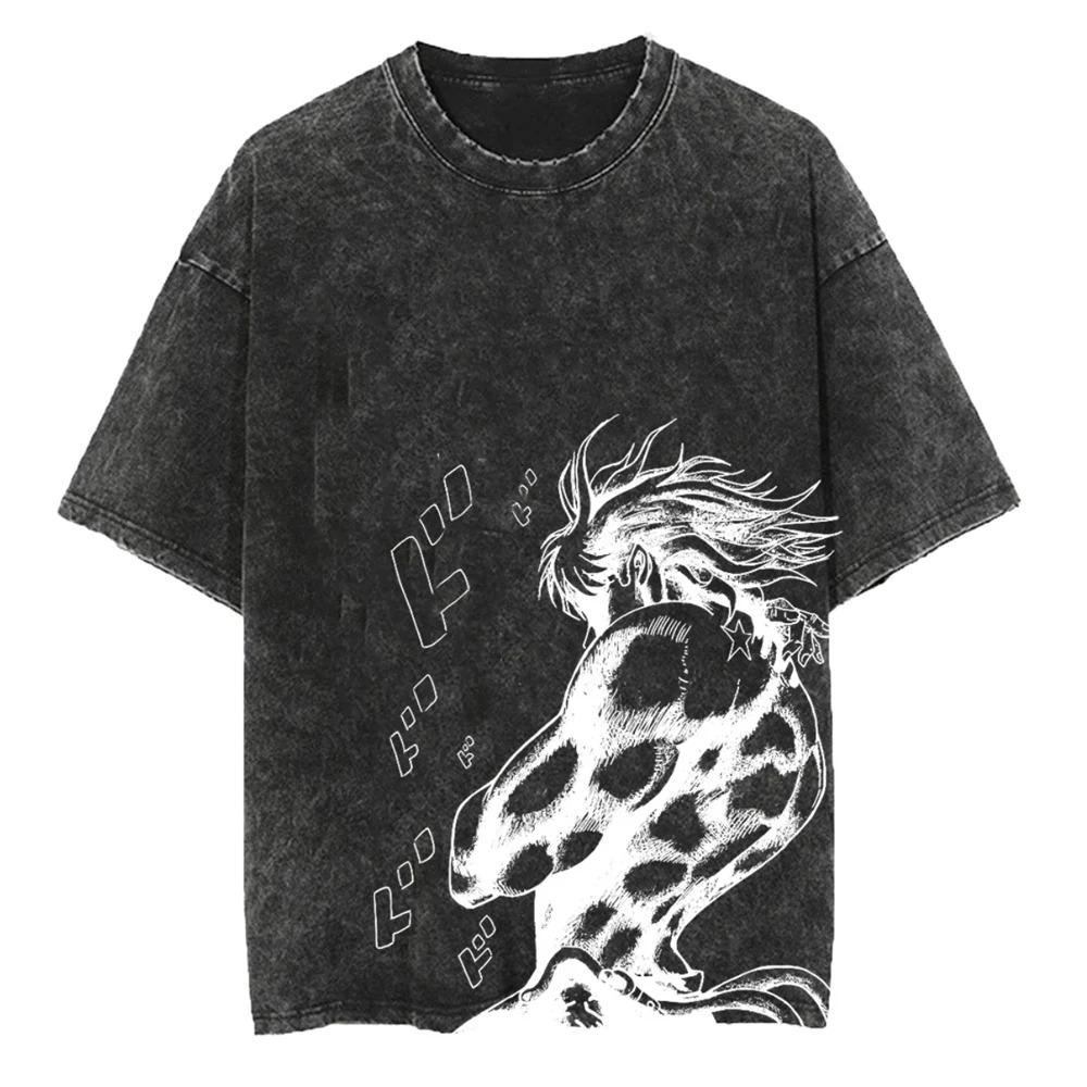 Jujutsu Kaisen Shibuya Incident Gojo Satoru Vintage Washed Anime T-Shirt, Unisex Dark Fantasy Anime Fan Streetwear Tee, 100% Cotton Casual Short