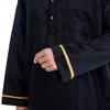 Middle East Casual Men's Stand-Up Collar Robe - Loose Fit, Hot-Selling Back Design