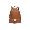 Rhea Zip Classic Solid Commuter Business Kožený batoh Dámský batoh Hnědý 30S5GEZB1L-230