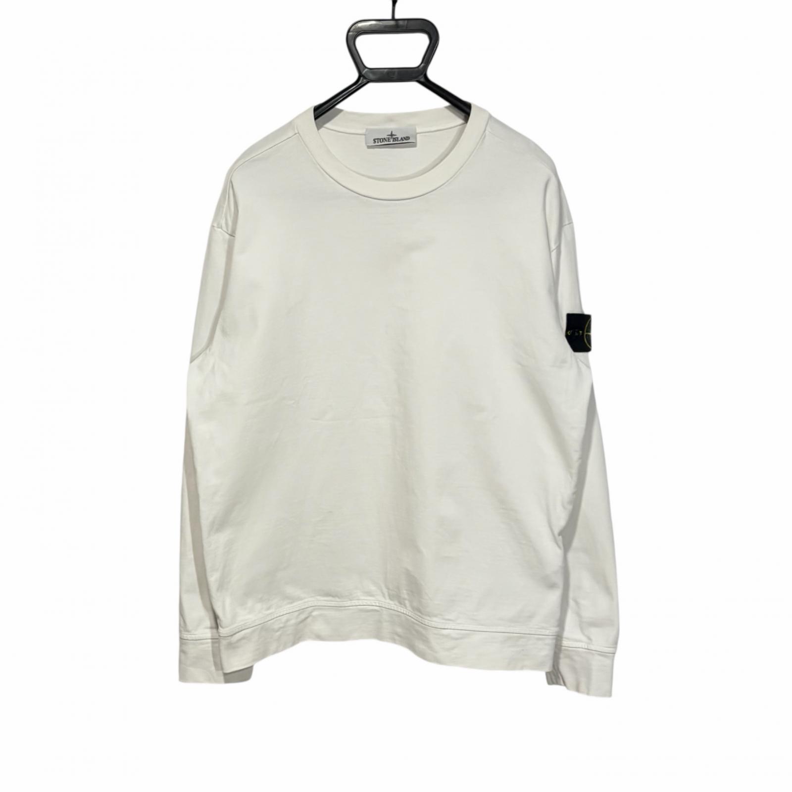 

Б/у STONE ISLAND свитшот белый мужской