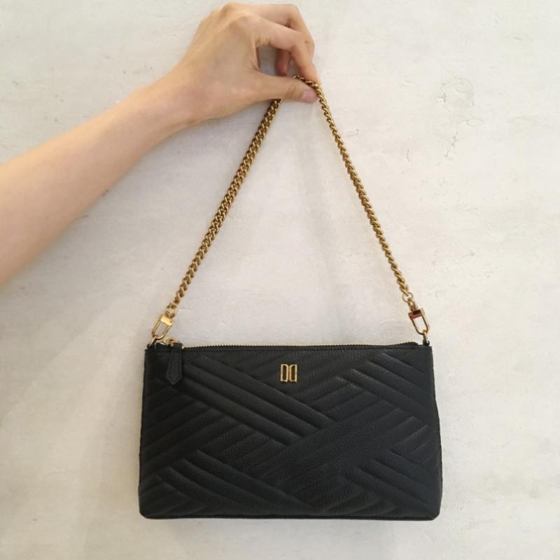 Daks Black Quilted Leather Mini Crossbody Bag Dcwa0f279bk